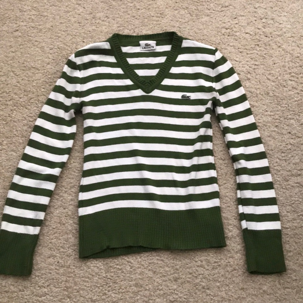 Green striped shirt